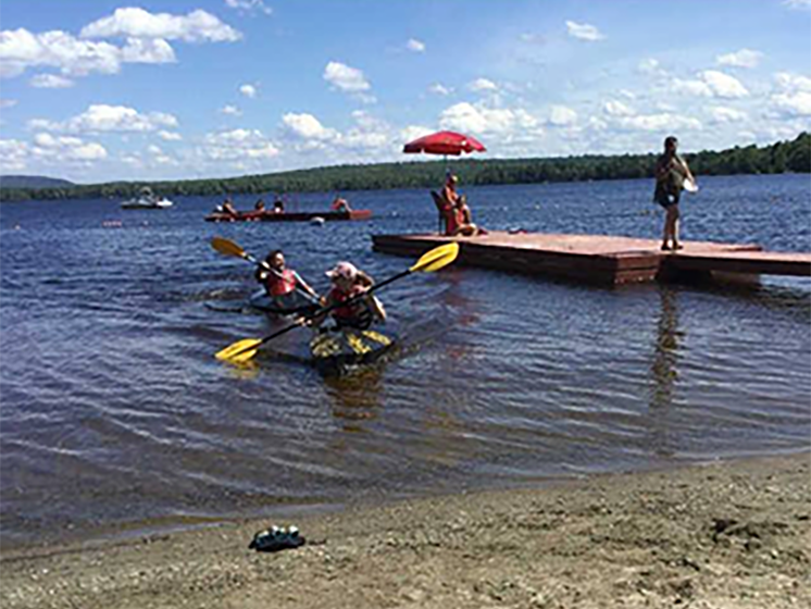 Go swimming when you stay at Cozy Knoll Cabins